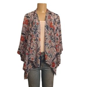 SAACHI Floral Sheer Kimono Cardigan | One Size